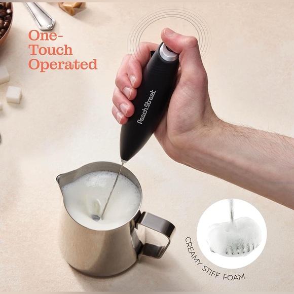 Powerful Handheld Milk Frother, Mini Milk Foamer, Battery Operated - Picture 3 of 3